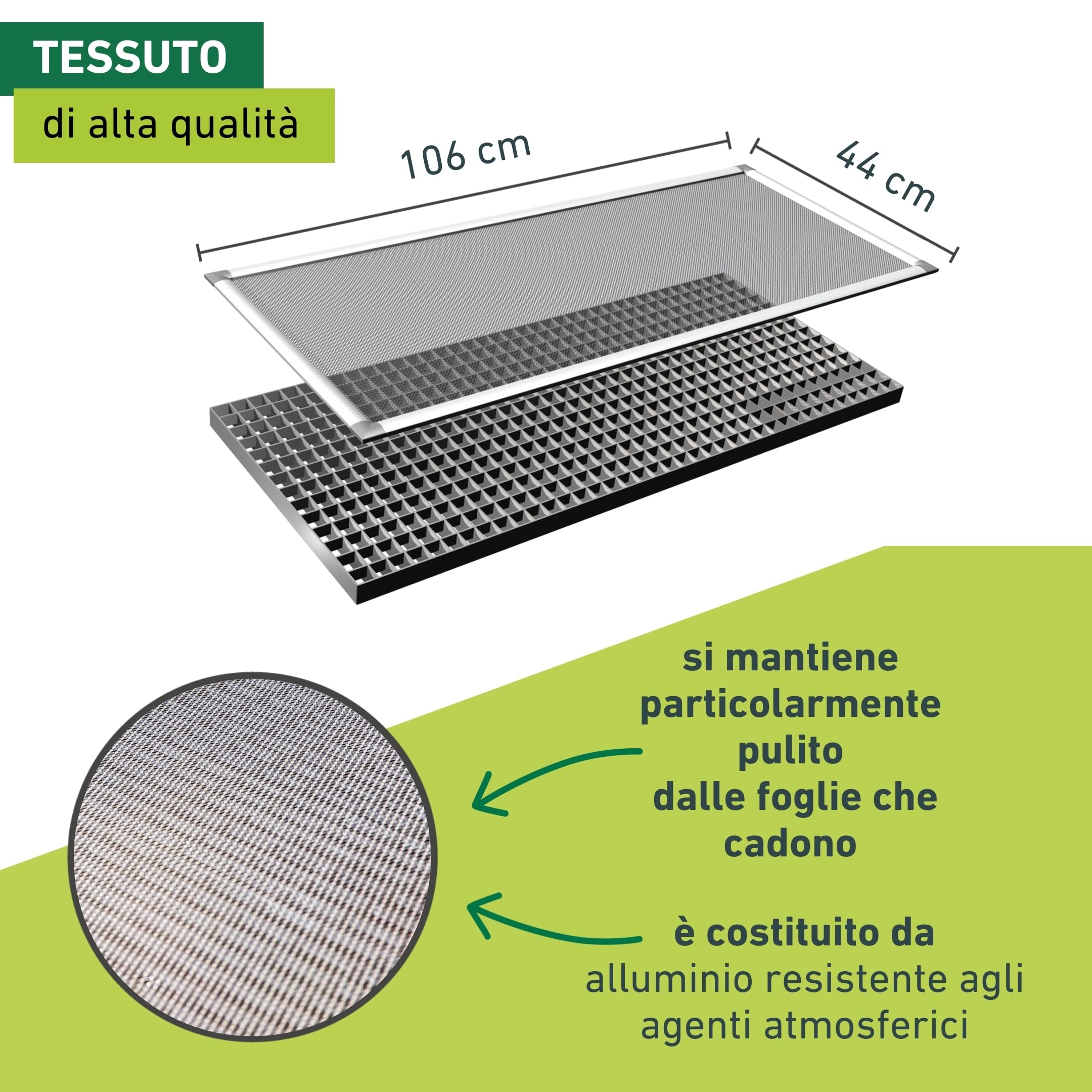 WINDHAGER COPERCHIO PER pozzo Luce, Coperchio per pozzo Cantina, griglia di Cope EUR 32,93 - IT