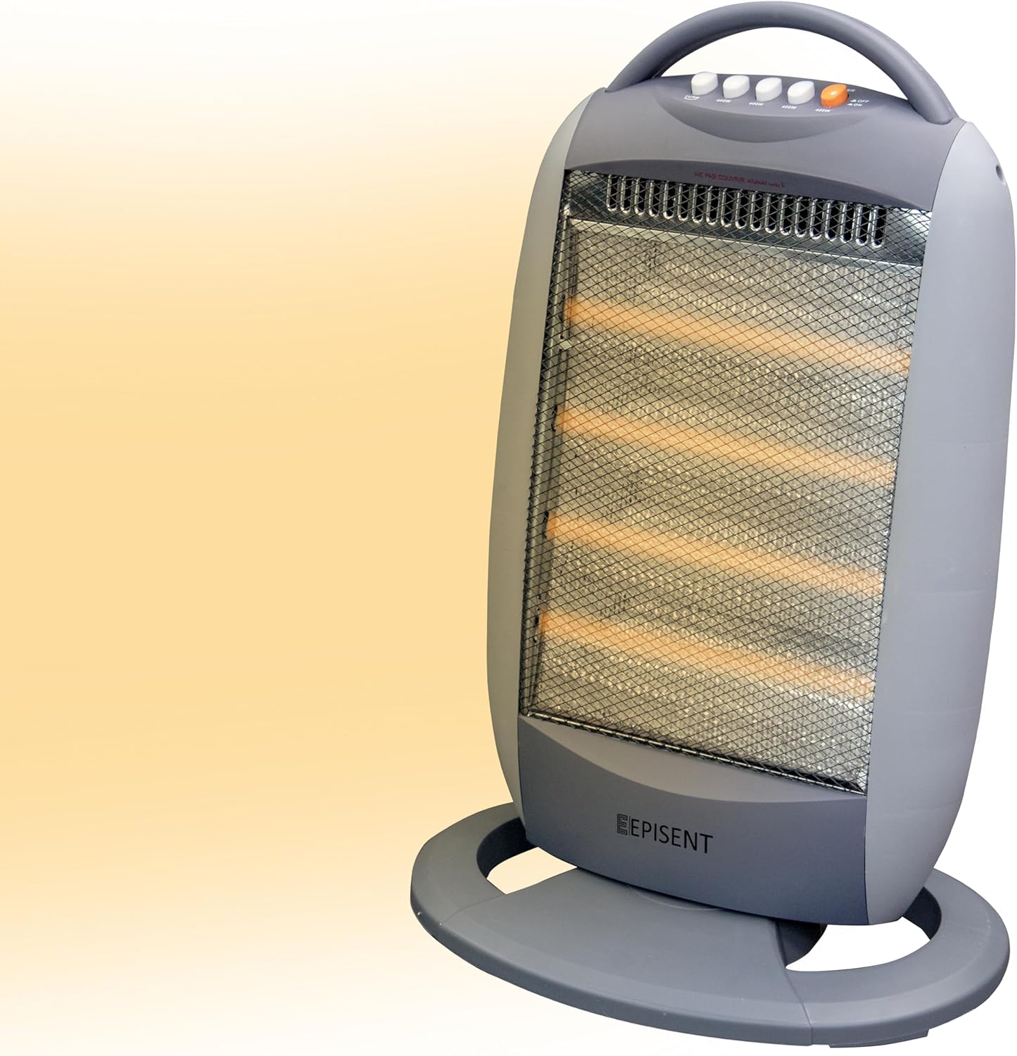 EPISENT Quartz Halogen Heater Electric Heater with 400W1200W Heat