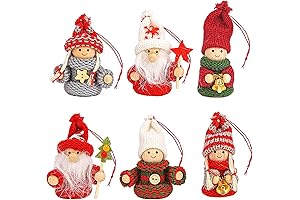 BRUBAKER Christmas Tree Hanging Dolls - Knitted Christmas Ornaments 2022