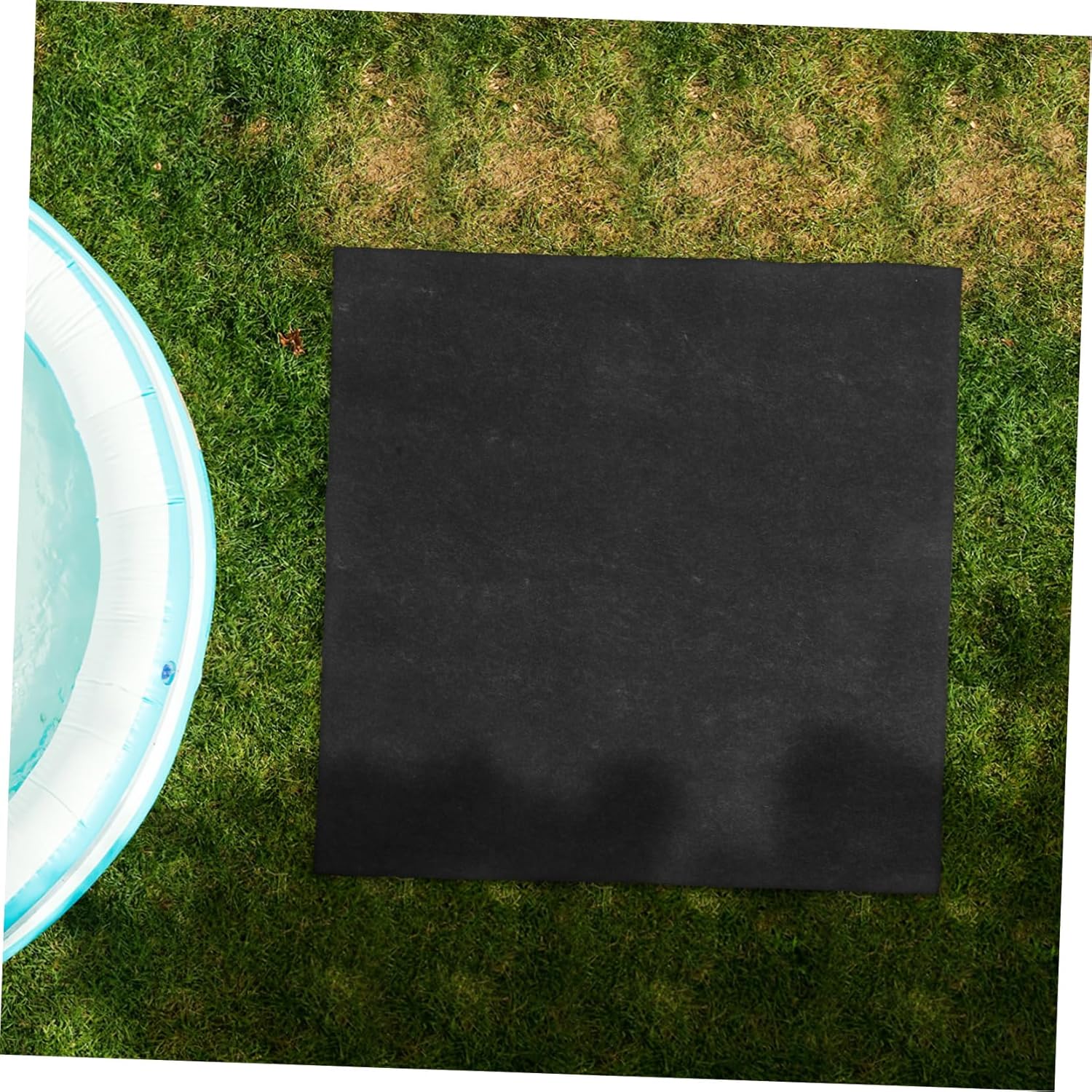 Garneck Pool Protective Mat for Hot Tubs and Pools Non- Inflatable Spa Liner Water-Absorbent Floor Mat for Outdoor Use