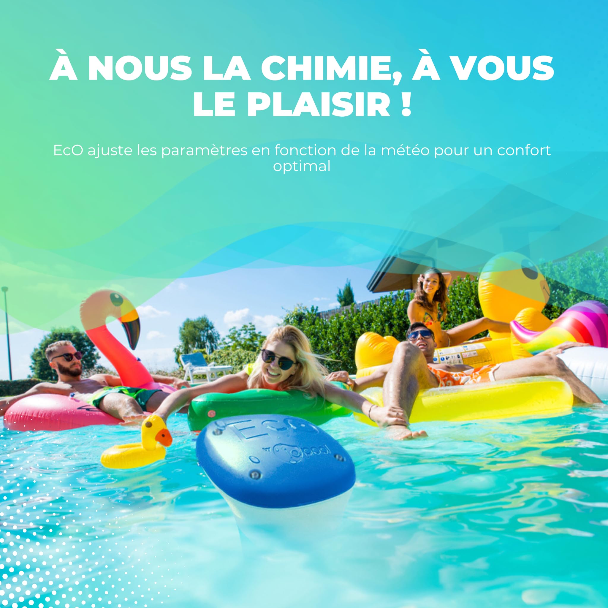 EcO Start Sel - Analyseur de Traitement de l'eau pour Piscine et Spa au sel (EcO Salt)