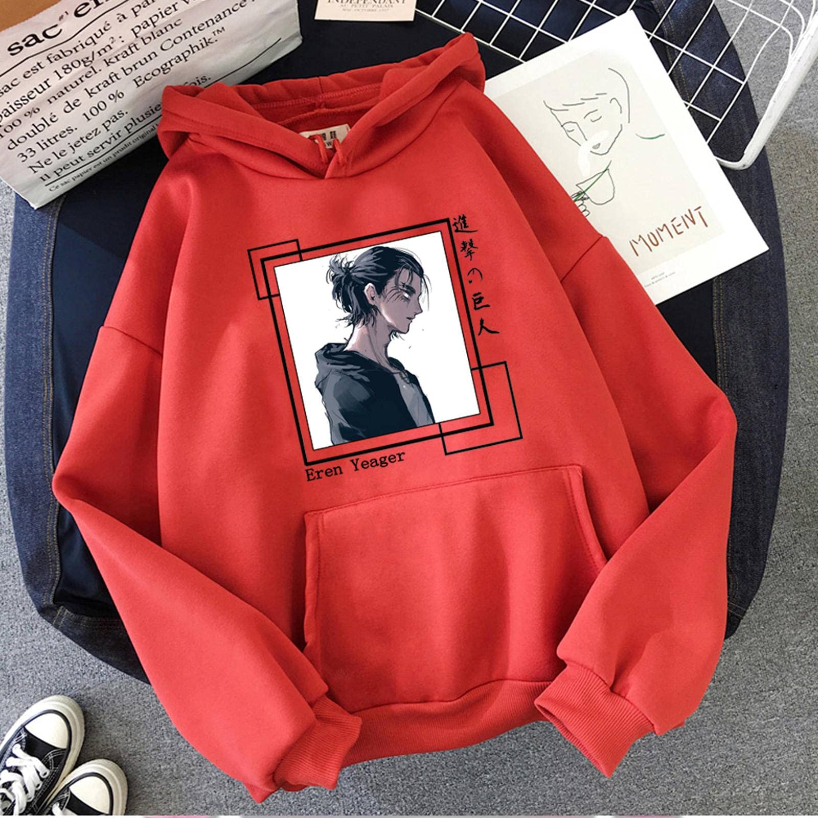 N\CHot Anime Hoodies Men Funny Print Casual Hoody Streetwear Tops