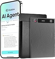 Mobvoi TicNote AI Voice Recorder: 64GB Shadow AI Transcription, 120+ Languages, Summarize Calls Lectures Meetings
