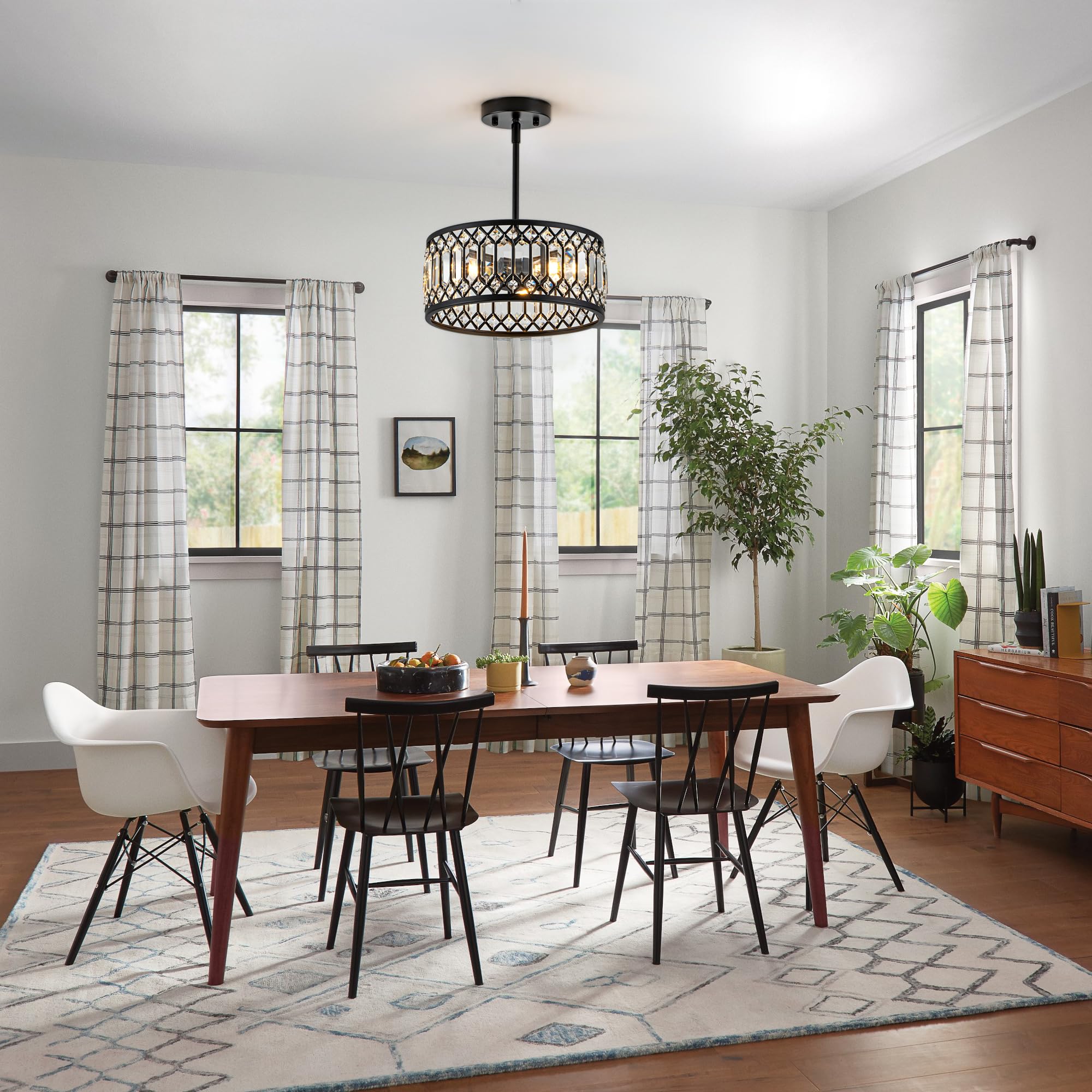 The Best Modern Chandeliers for Living Rooms in 2026 1 Zlepmlla Crystal Black Ceiling Light Modern Light Fixture Ceiling Ch — product photo