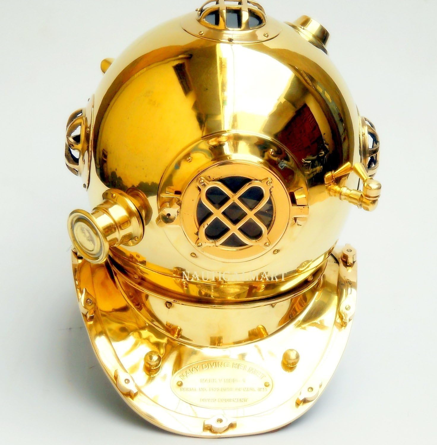 Antique Style Scuba Divers Helmet Brass Finish Us Navy Helmet