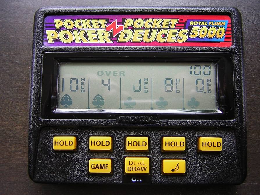 [新品未開封] Radica ポケットポーカー ロイヤルフラッシ3000 Vintage Radica Pocket Poker Royal Flush 3000 Electronic