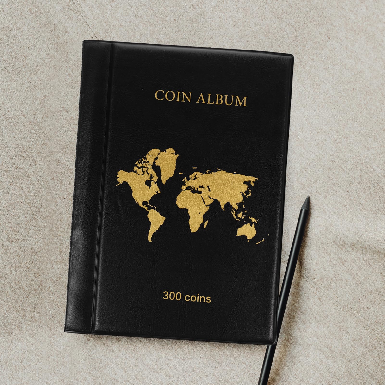 VICASKY Album di Collezione per Monete 300 Tasche in PVC per Collezionisti Protegge Le Monete da Danni Ampio Spazio