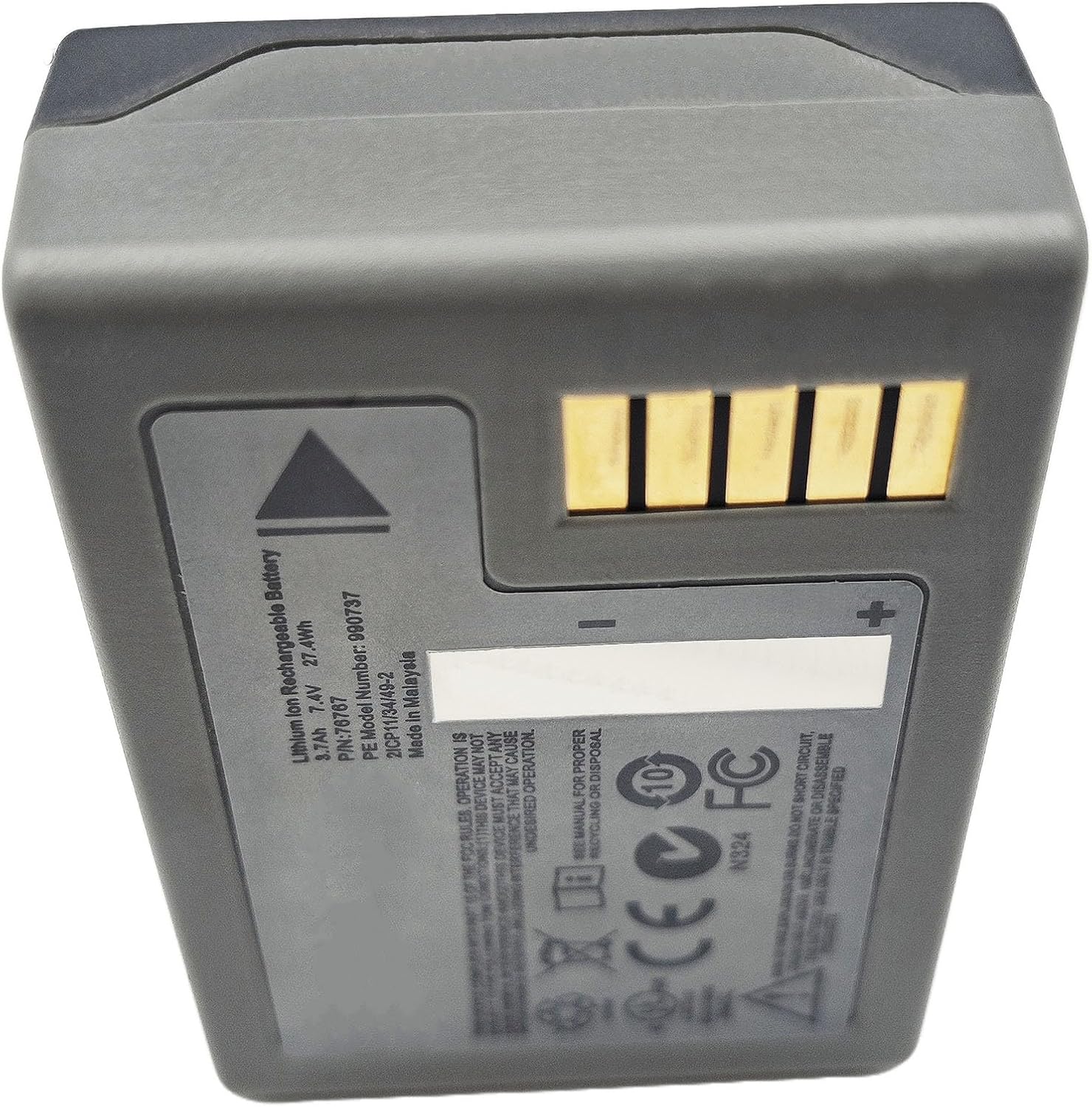 2 Pack Replacement Battery for Trimble R10 R12 R12i GPS RTK GNSS Receiver, 7.4V 3700mAh Li-ion 76767 990737 Battery