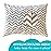 Little Sleepy Head Toddler Pillowcase, 100% Cotton & Hypoallergenic Pillow Case for Toddler Pillow, Snug Fit Envelope Pillowcase, 13x18 Pillowcase, Pilllow Sold Separately (Chevron Gray)