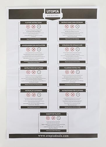 Vista 10 de Utopia Bedding Edredones tamaño King, relleno de edredón para todas las estaciones, edredón alternativo de plumón cosido en caja con pestañas