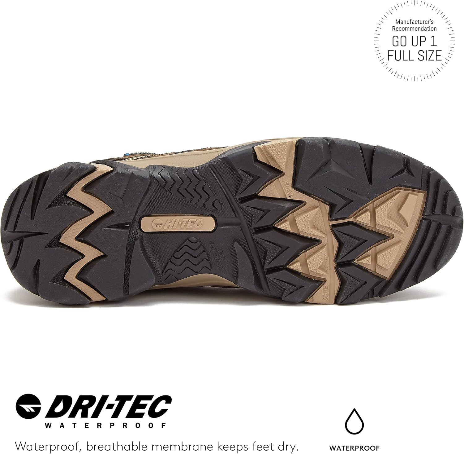 HI-TEC Apex Lite Low WP Waterproof Hiking Shoes for Men, Lightweight Breathable Outdoor Trekking and Trail Shoes