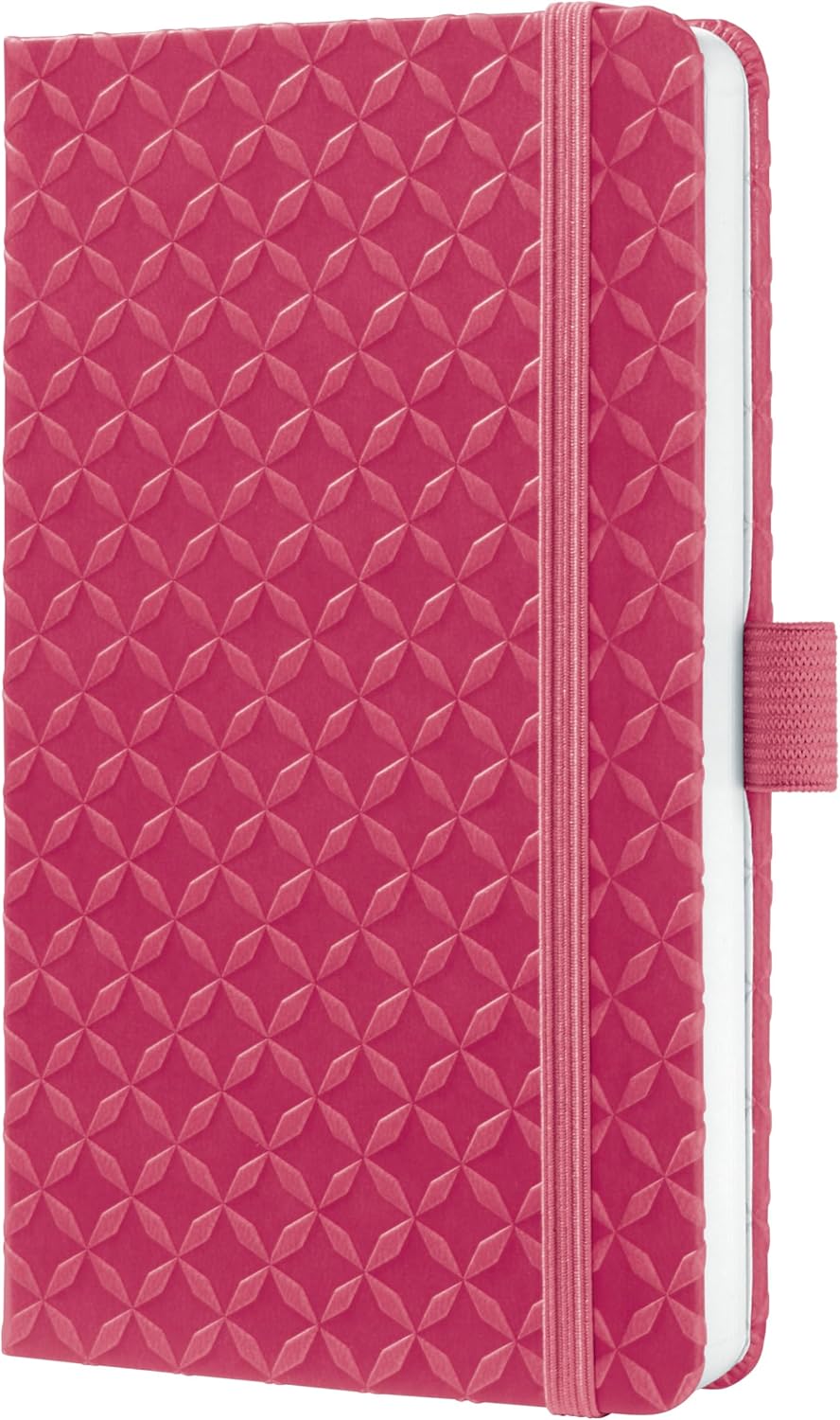 Sigel Jolie Style Notebook with Elastic Closure, Fuchsia, A6 Pocket Size (SGJ1A6-FU)