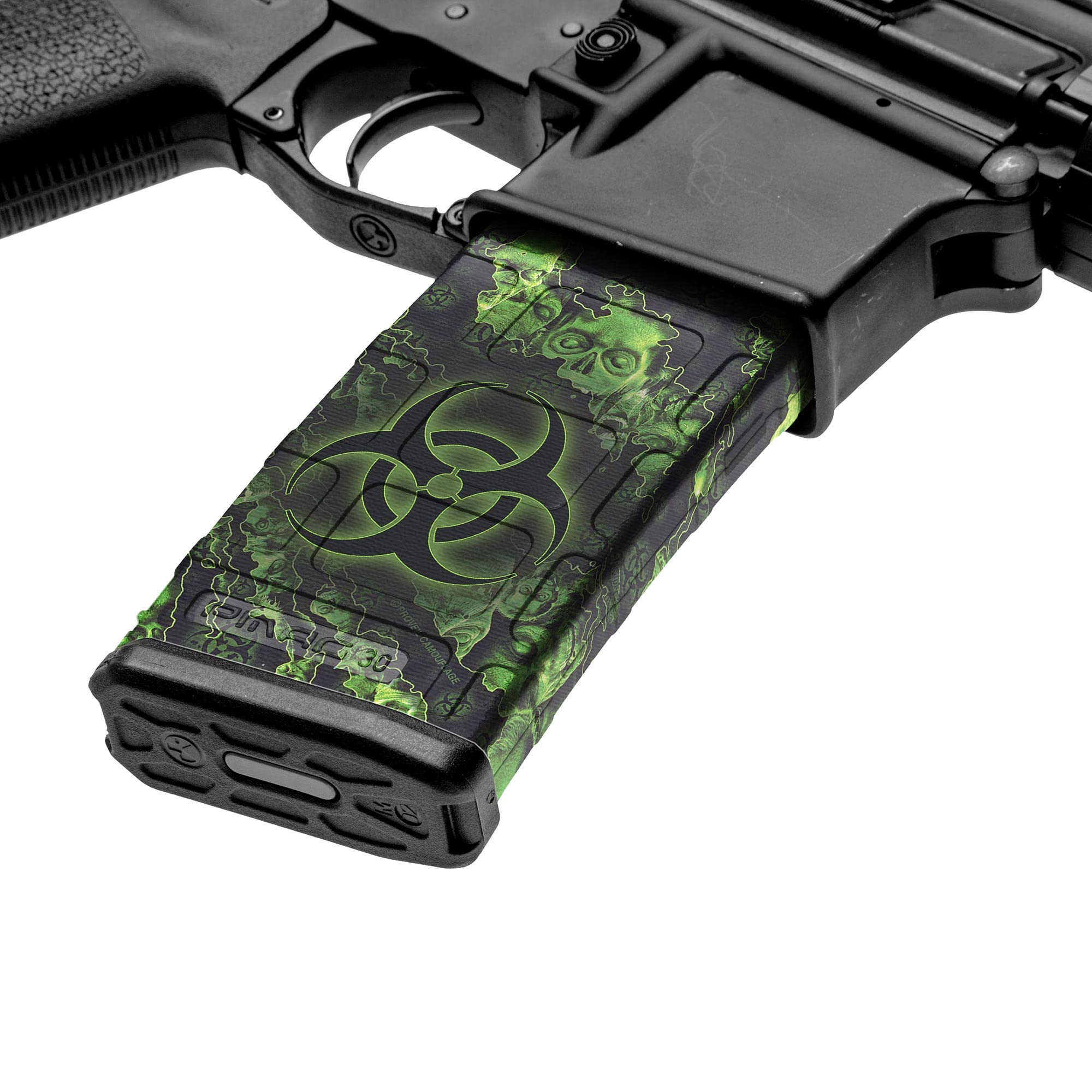 GunSkins AR-15 Mag Skins - 3 Pack - Premium Vinyl Mag Wraps - Easy to Install and Fits 30rd Magazines - 100% Waterproof Non-Reflective Matte Finish - Made in USA