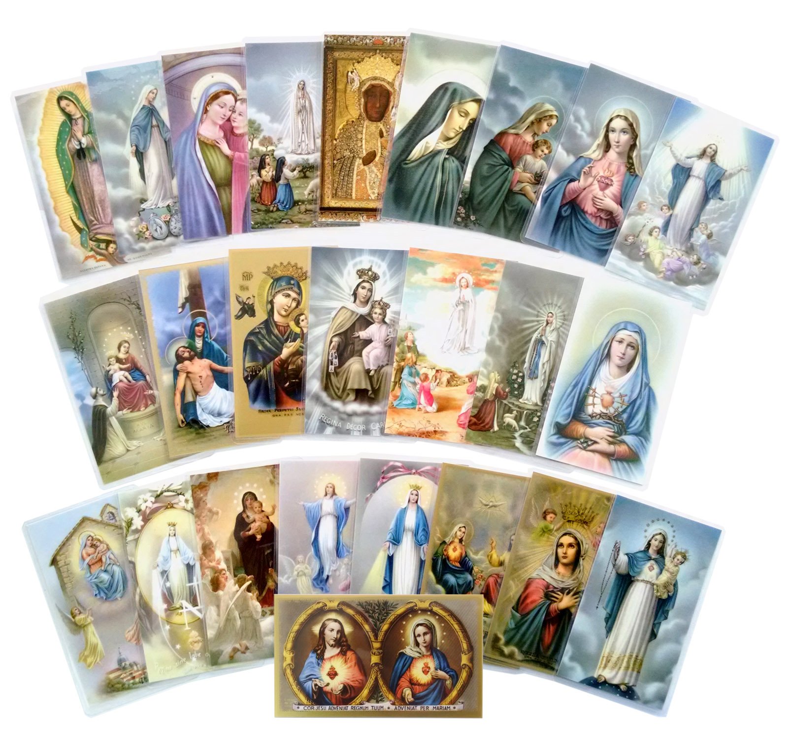Buy Assorted Catholic Mary Laminated Prayer Cards 25 Prayer Cards