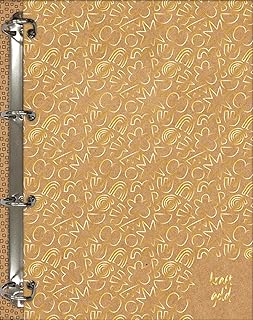 Jandaia - Caderno Argolado Cartonado Colegial Kraft Gold 160 folhas