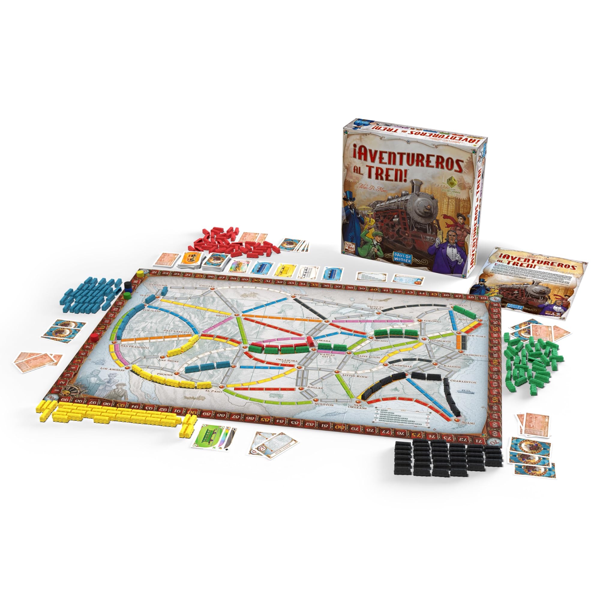 Asmodee ¡Aventureros al Tren! Juego de Estrategia de Trenes