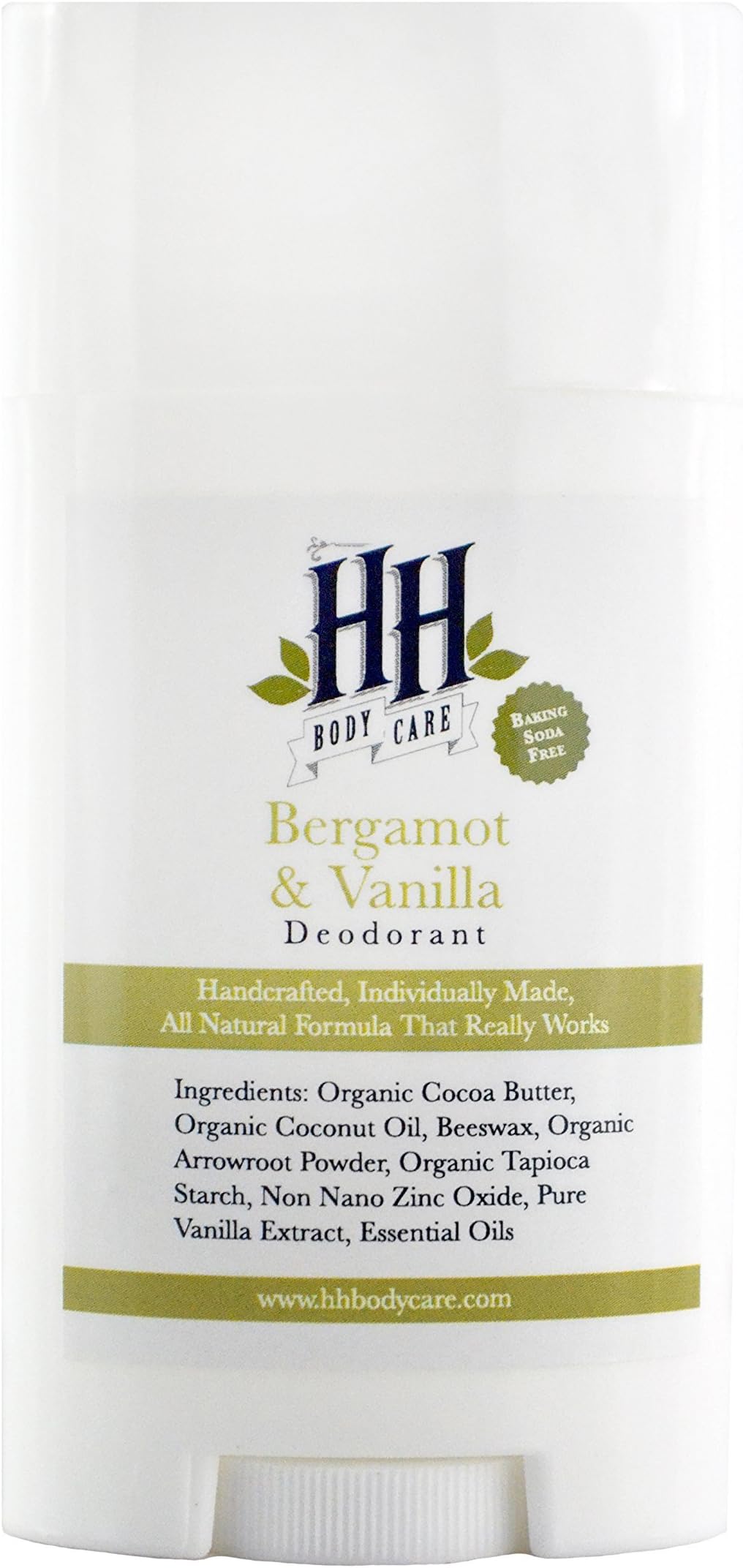 Baking Soda Free Natural Deodorant - Bergamot & Vanilla