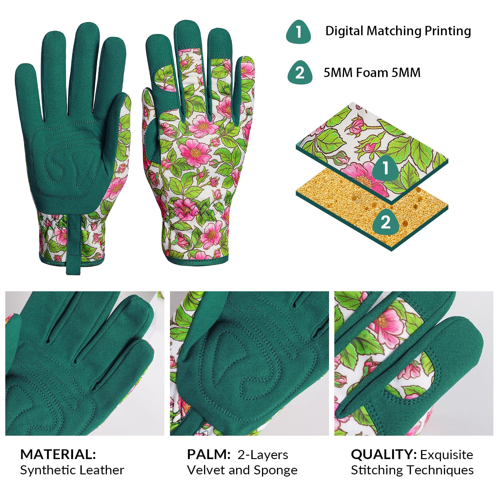 Pleneal Gartenhandschuhe Damen Gartenhandschuhe Leder Dornenhandschuhe Gartenhandschuhe Outdoor Schutzhandschuhe