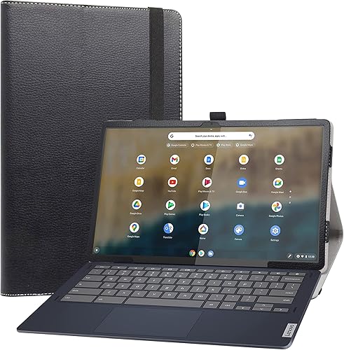 LiuShan Funda compatible con Lenovo Ideapad Duet 5 Chromebook, piel sintética, delgada, plegable, soporte para Lenovo Ideapad Duet 5 Chromebook de
