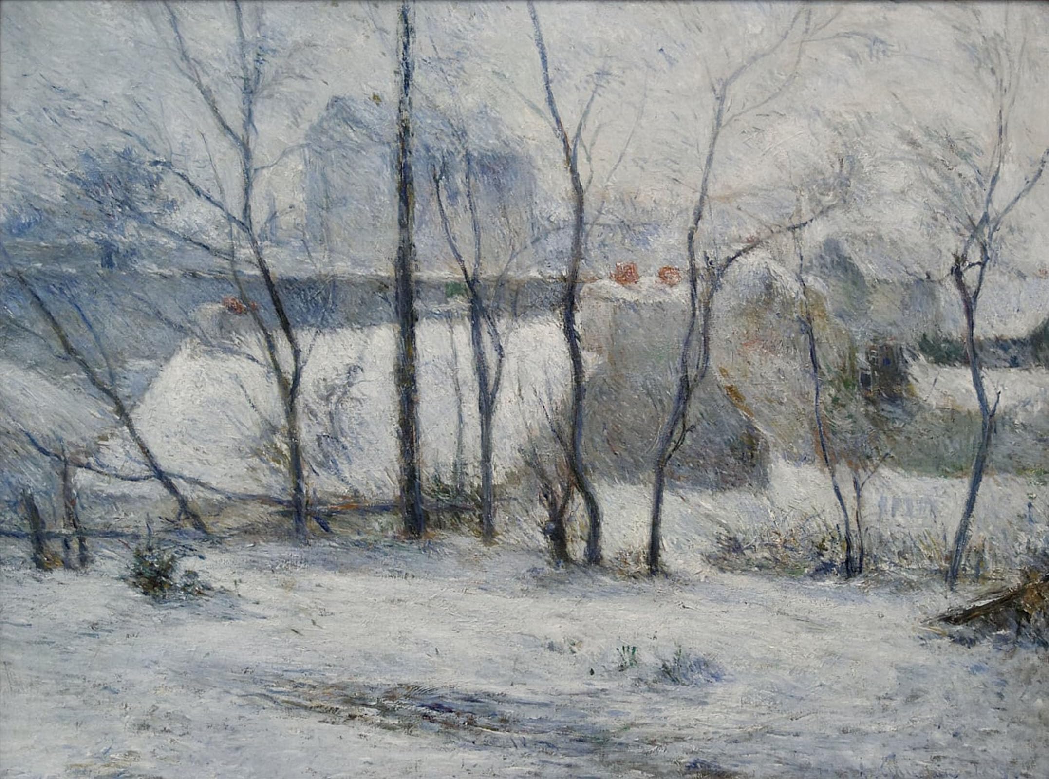 ARTXLXXBN Famous Painting Art Wall Decor Abstract Art Picture Winter Landscape by Paul Gauguin Animal Pictures for Home Decor 60x90cm