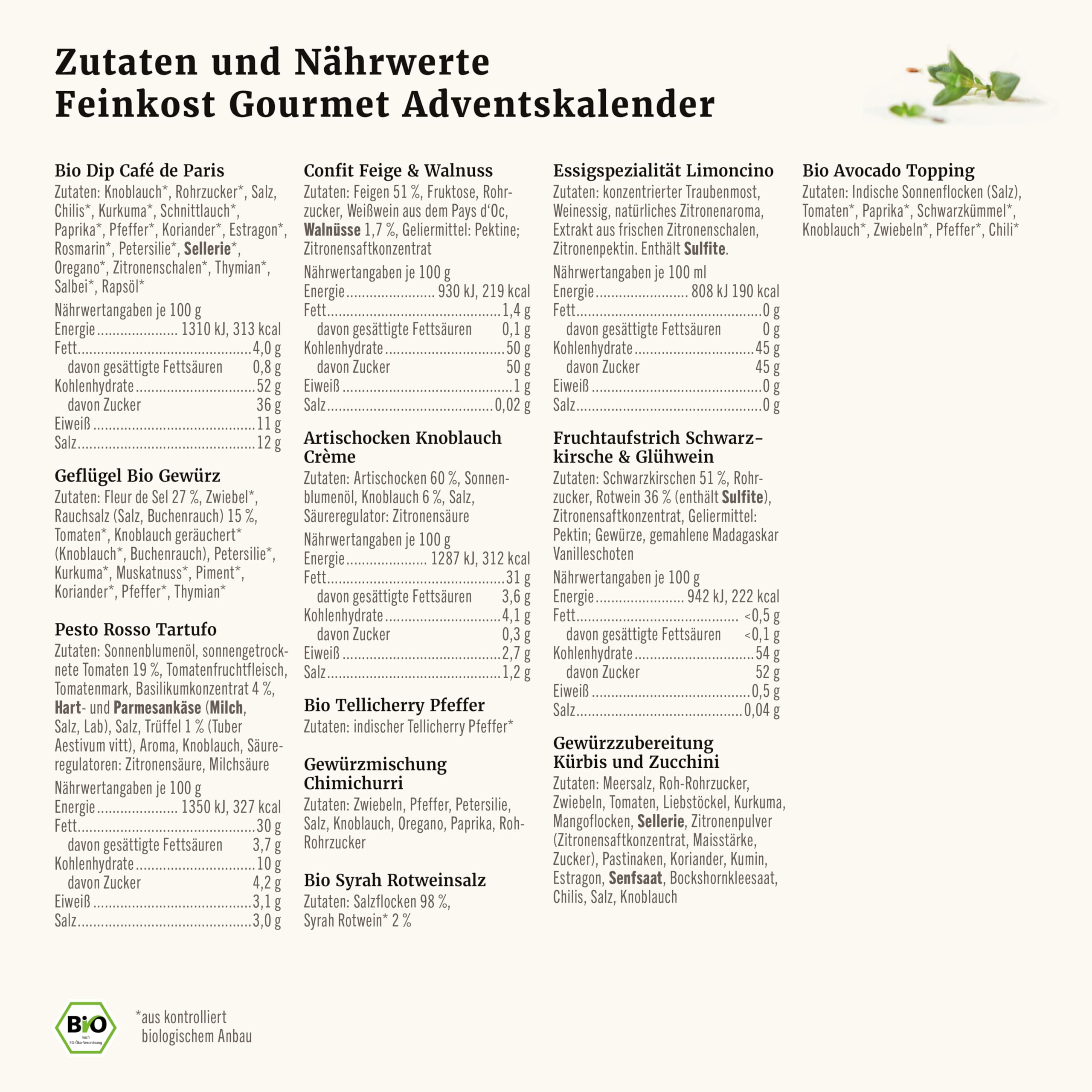 Gepp's Premium Adventskalender für Feinschmecker I 24 ausgefallene Gewürze, Dips & französische Konfitüren sowie Öl & Essig Spezialitäten I Kulinarischer Weihnachtskalender für Männer & Frauen