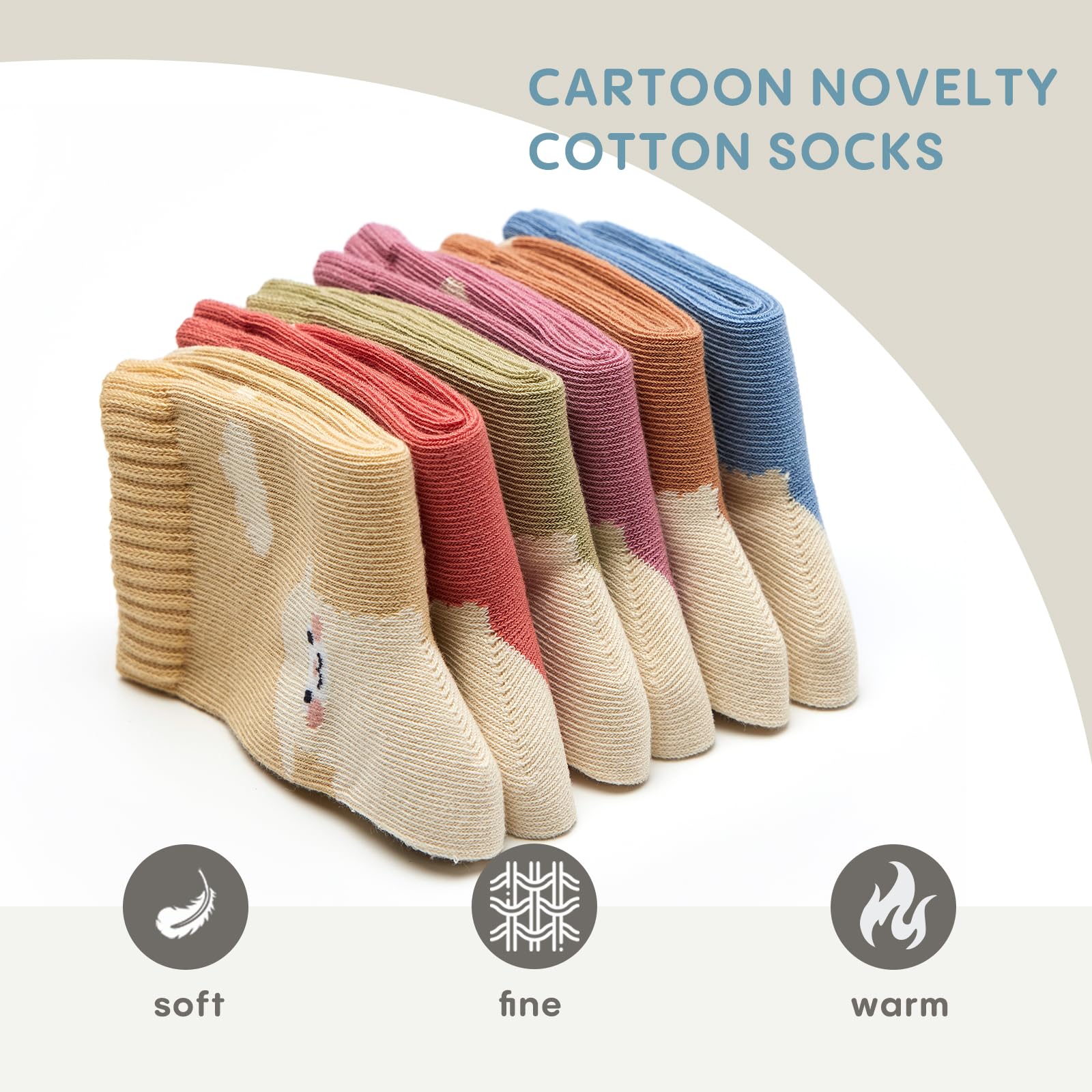 Calcetines de algodón para niños, sin costuras, calcetines de vestir coloridos para niños
