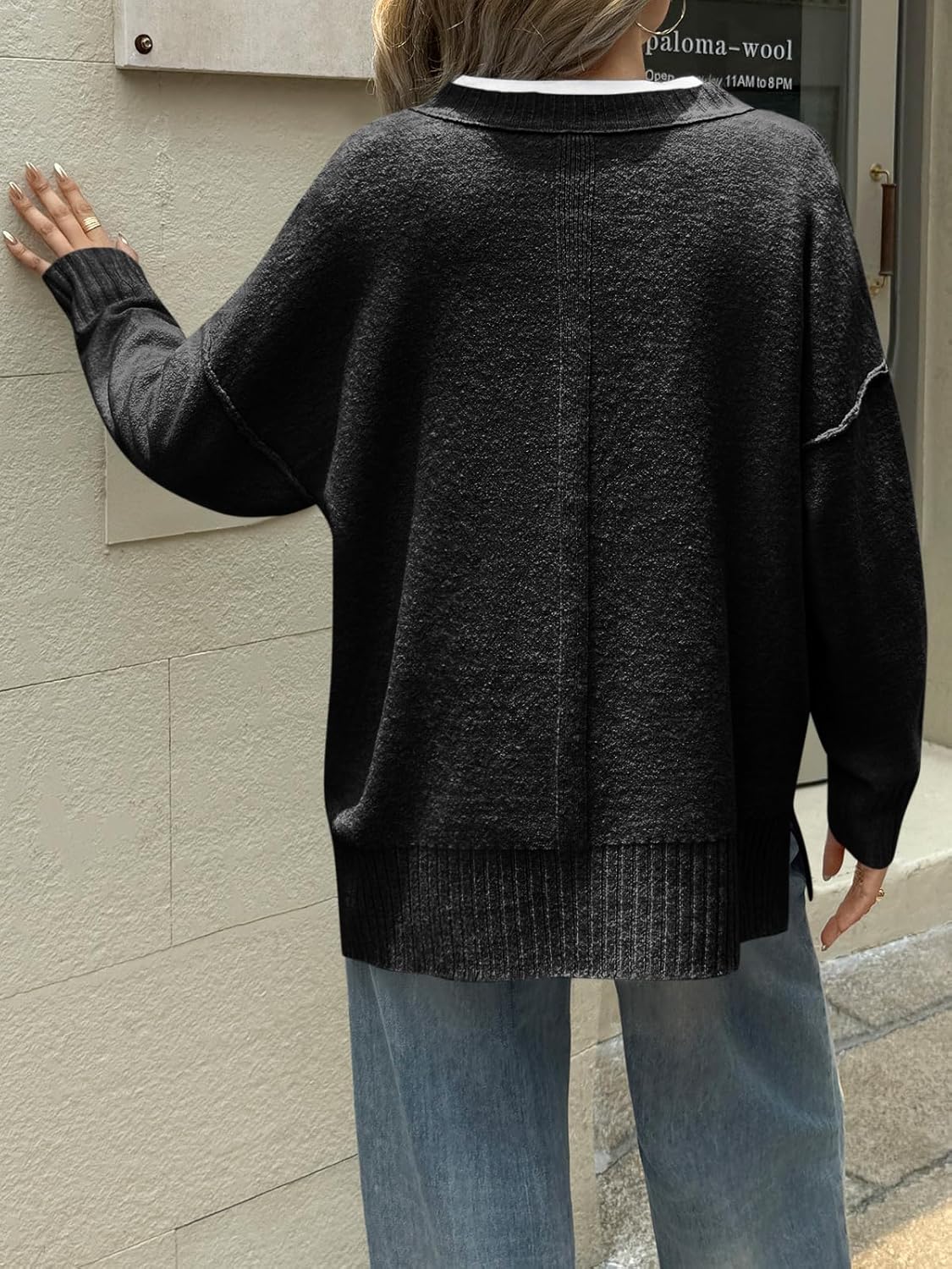 Cicy Bell Womens Oversized Sweaters Casual Long Sleeve Knit Pullover Tops Crewneck Trendy Slouchy Fall Tunic Tops - Image 5