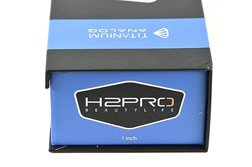 Miniatura 6 de H2PRO Beautylife - Plancha de pelo analógica de titanio con diamante negro de 1 pulgada