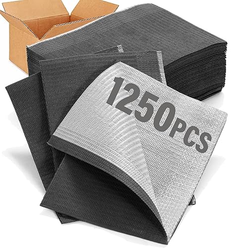 Miniatura 26 de LA MIERE 100P Baberos Dentales Desechables Rosa de 13 x 18 pulgadas - Hoja de Babero para Tatuajes Impermeable de 3 Capas, Cubierta de Bandeja