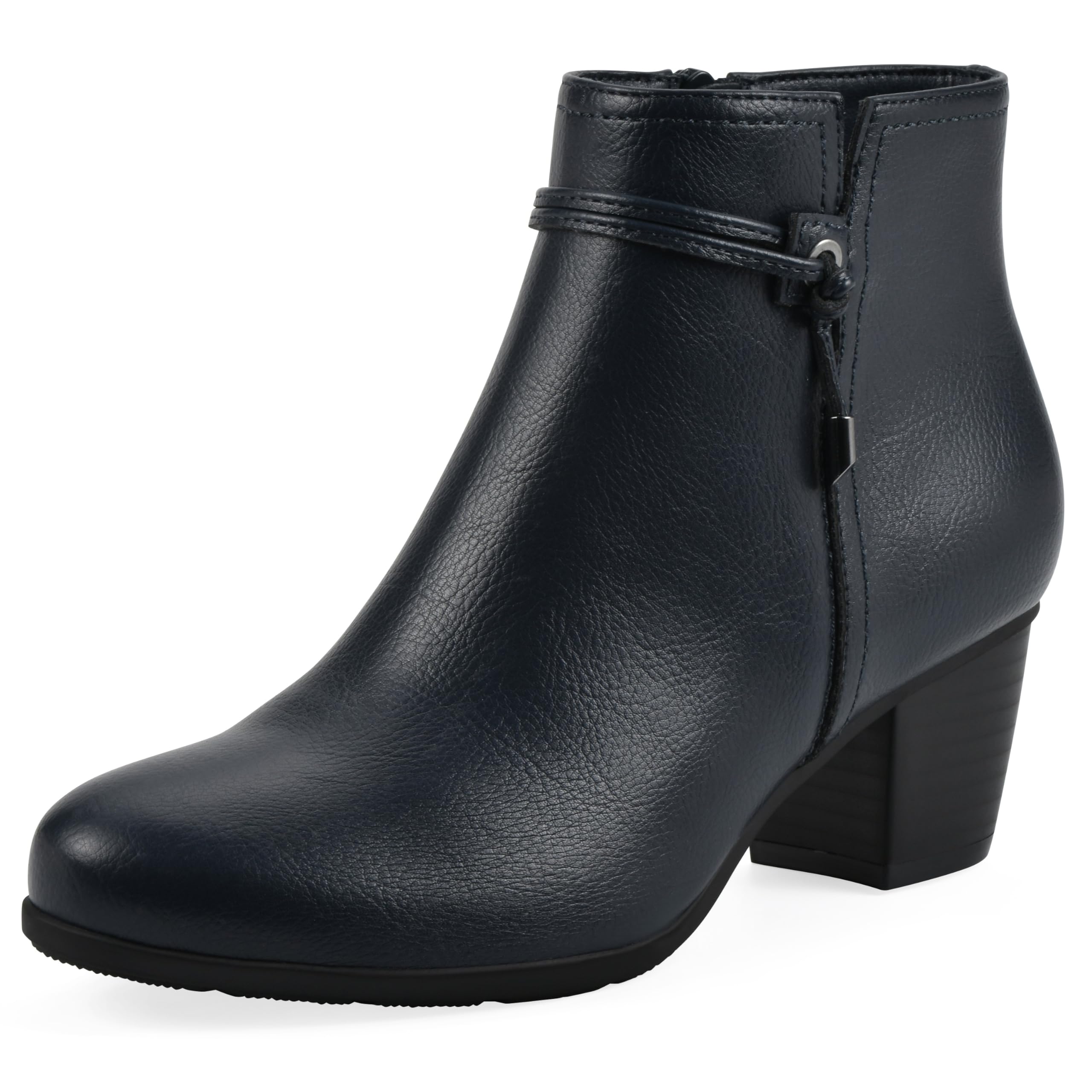 Cliffs by White Mountain Womens Angelo Cushioned Block Heel Ankle Shootie Boot