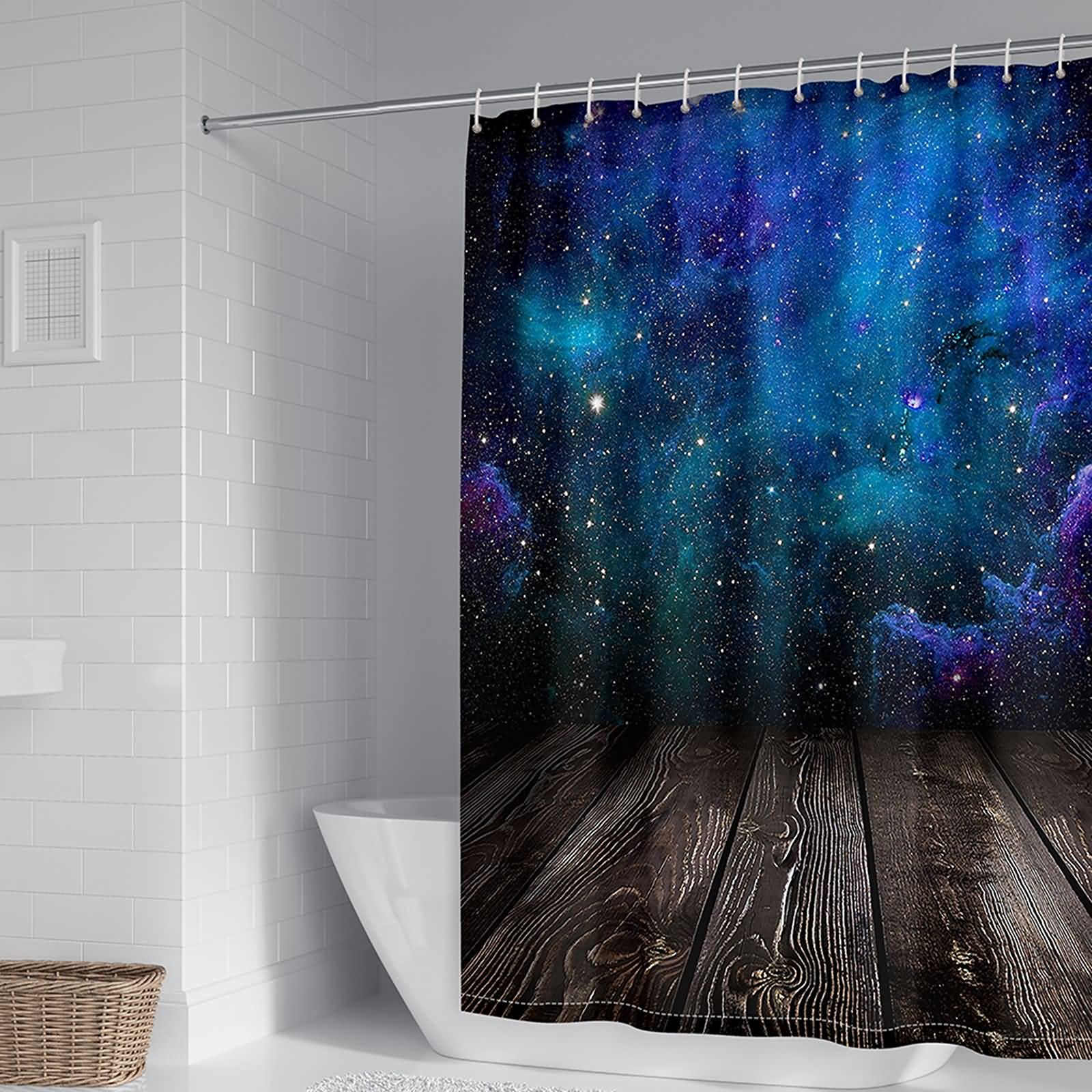 Rideau de douche en polyester de qualité supérieure 180x200cm résistant