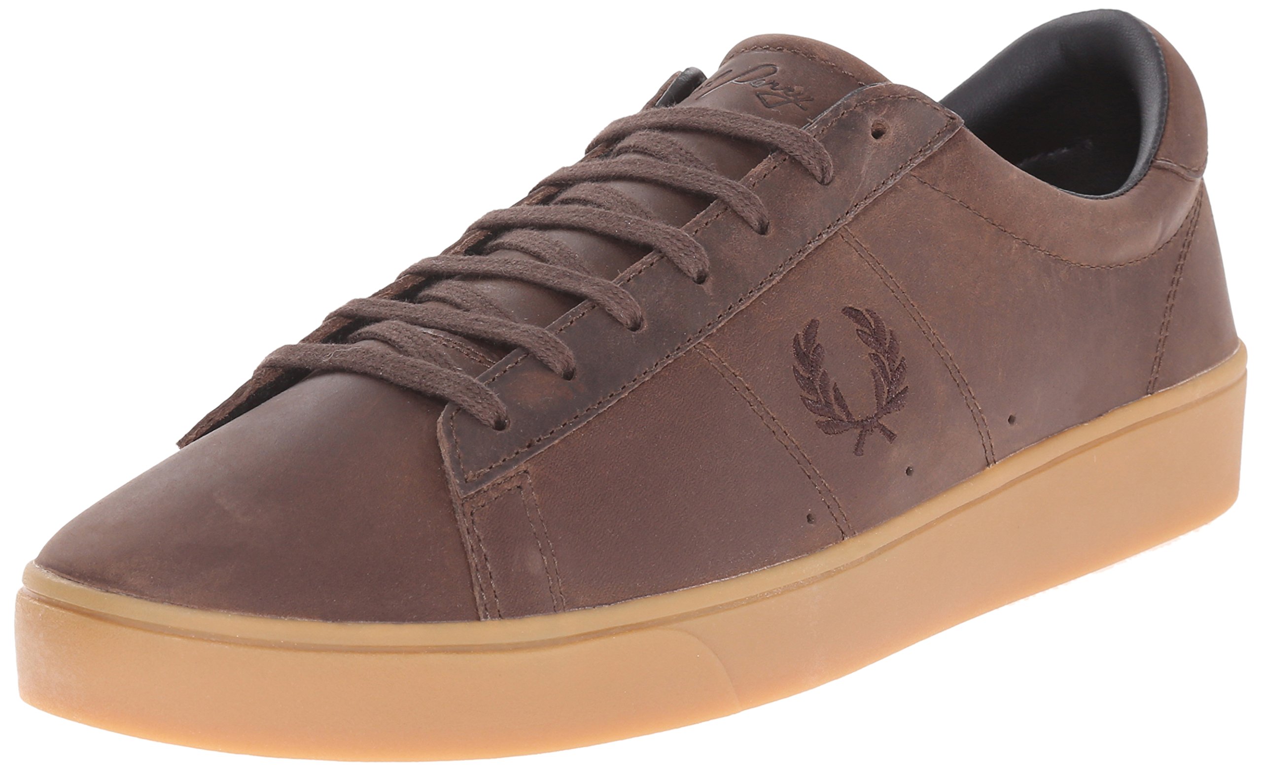 Fred Perry Men's Spencer Waxed Leather Fashion Sneaker