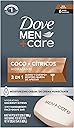 DOVE MEN + CARE Hidratante Coco + Cítricos Hand & Body Face + Shave Bar 6 Count for Hydrated Skin 3.75 oz