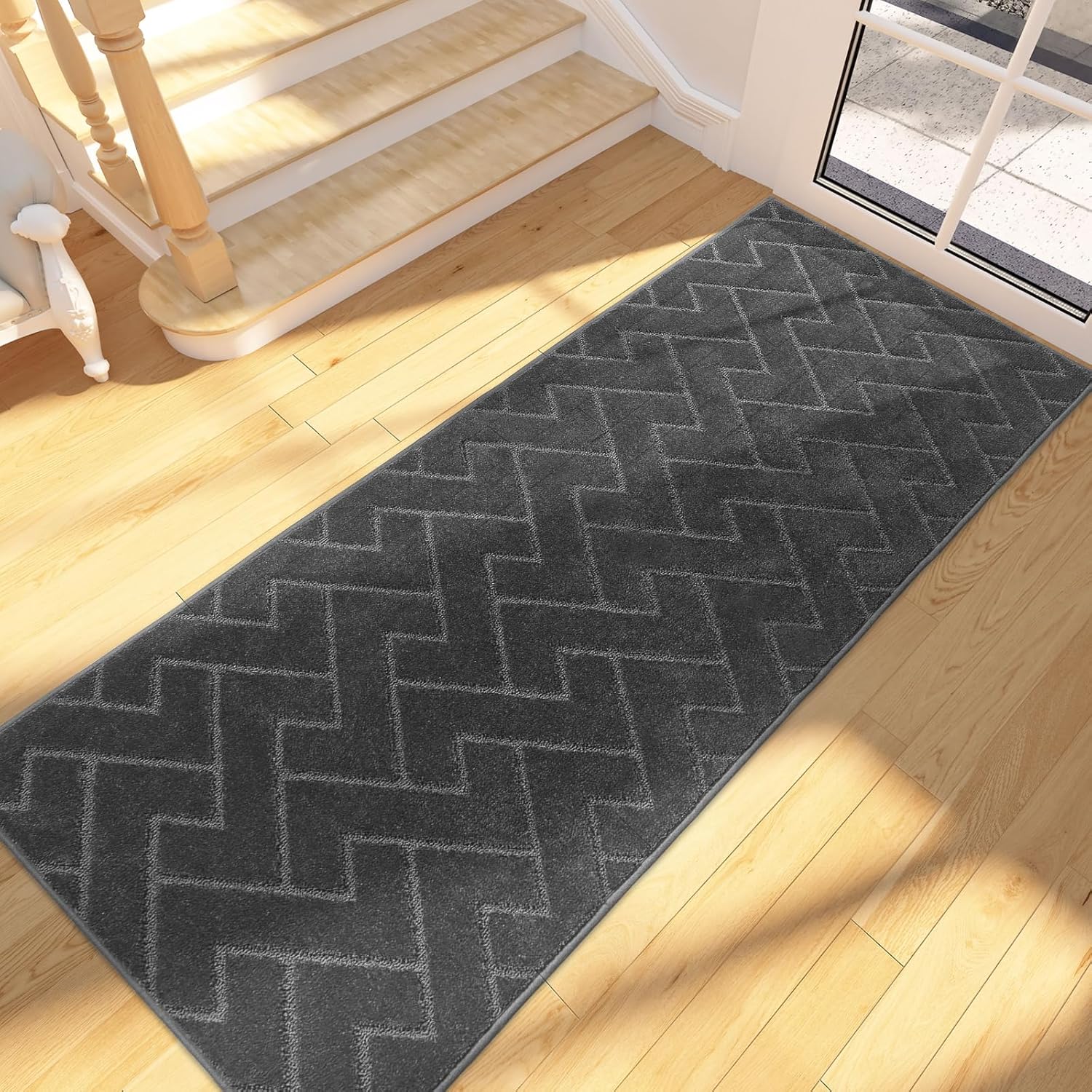 FCSDETAIL Dirt Trapper Indoor Door Mat 60 x 178 cm, Machine Washable
