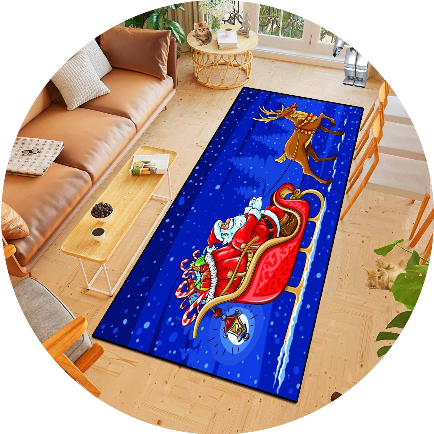 Tapis de porte antidérapant 120x380cm grand format résistant et lavable