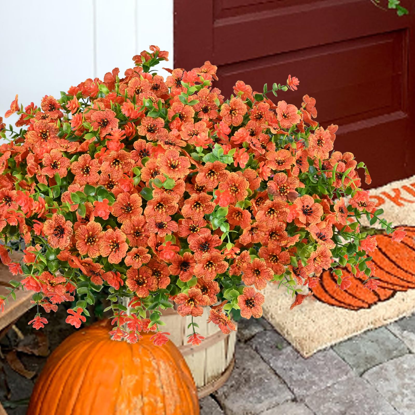 Amazon.com: trytuny 16 Bundles Artificial Fall Flowers for Outdoors ...