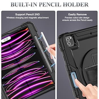 SEYMAC stock 12.9インチiPad Pro ブラック Amazon.com: SEYMAC stock Case for iPad Pro 12.9'' 2022/2021