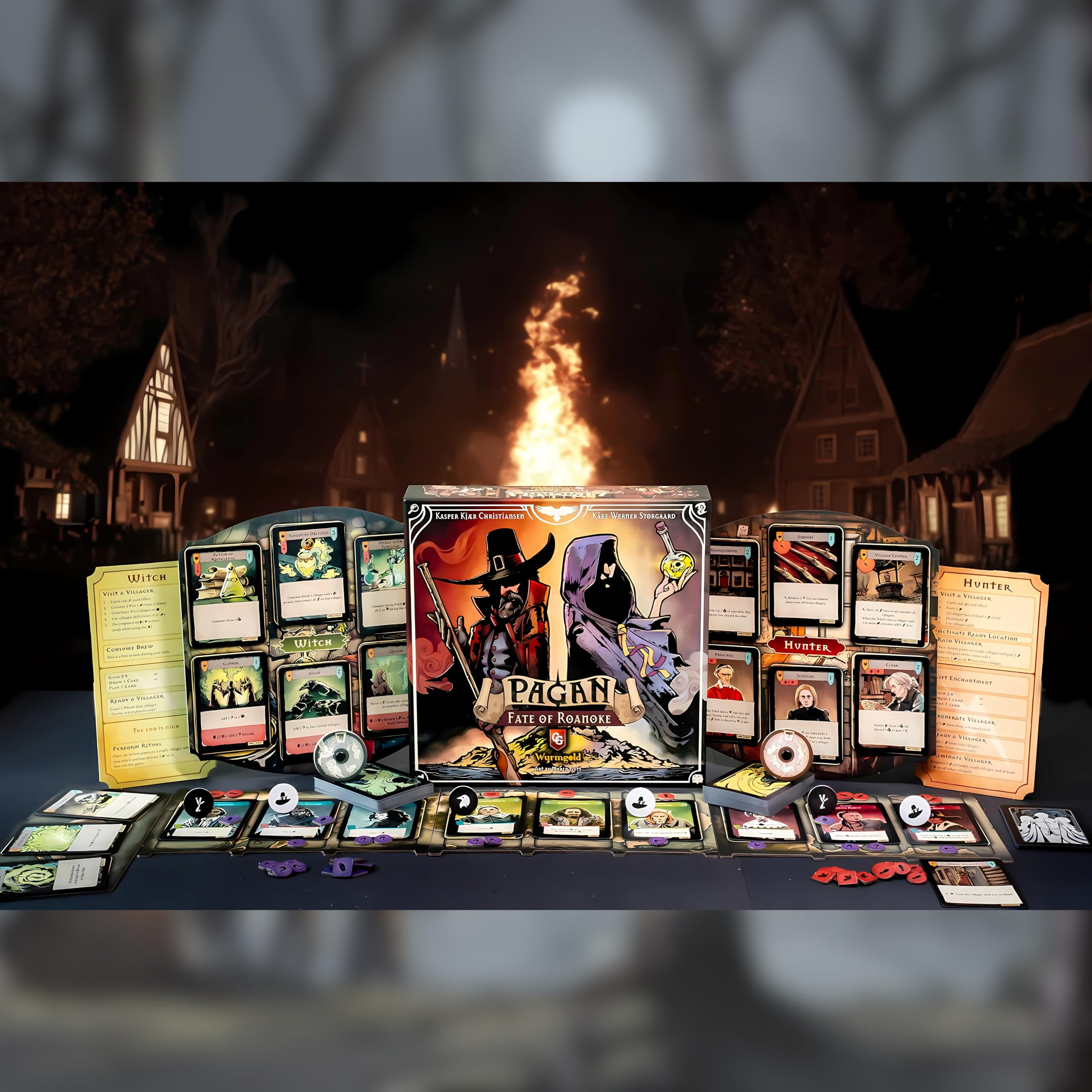 Capstone Games | Pagan Fate of Roanoke | Board Game | Base Game | 2 Players Ages 12+