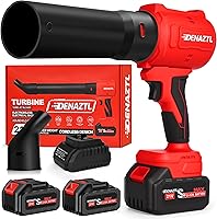 Denaztl Cordless Leaf Blower: 650CFM 160MPH Electric Handheld, 2x4.0Ah Batteries, Lightweight for Seniors, Yard Patio Gutter Cleaning