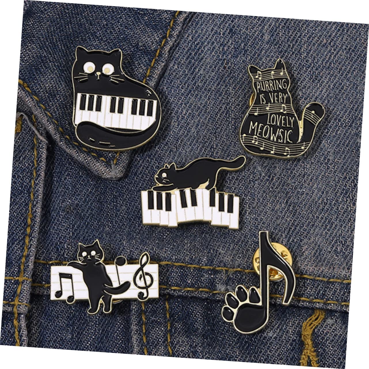 Healvian Pin De Esmalte De Musical De Broches Y Accesorio Aesthetic