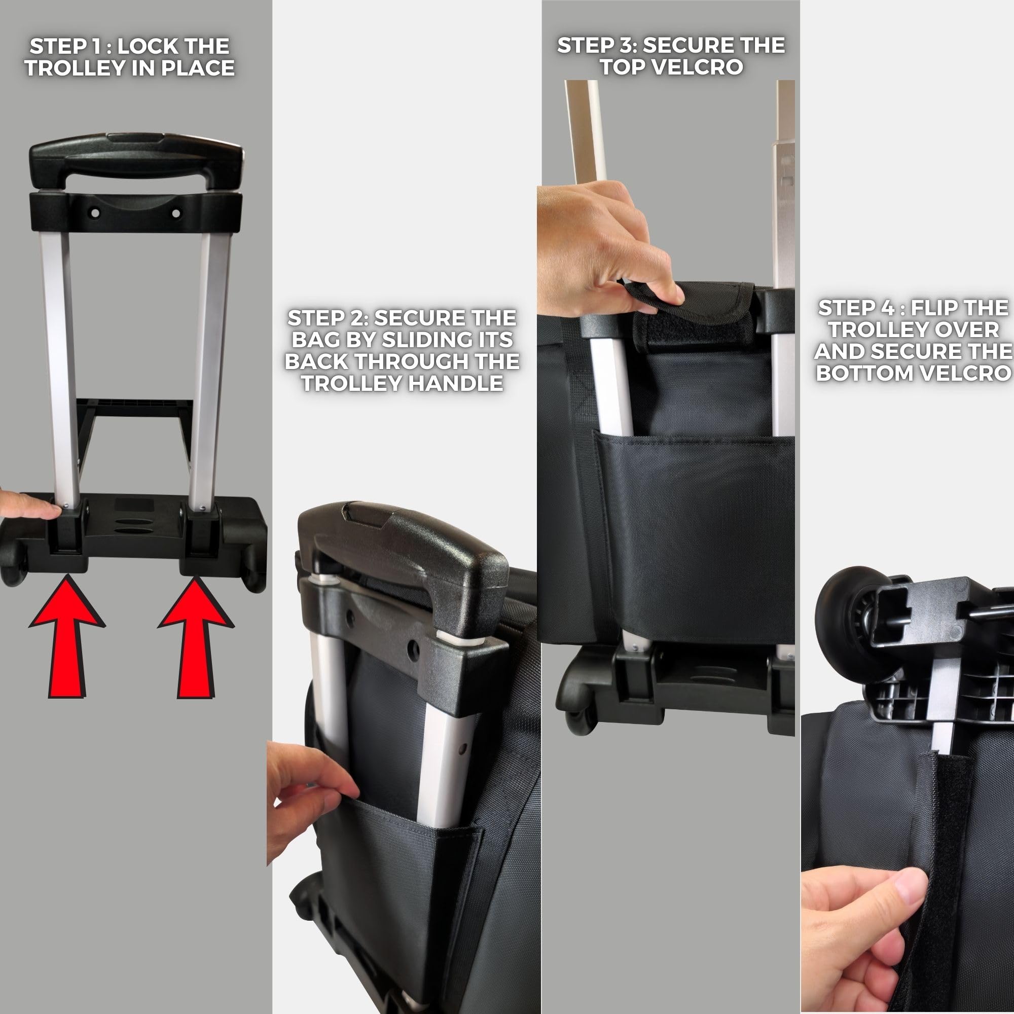 Rollende Lehrer-Tragetasche mit Rollen und Laptopfach, Lehrertasche mit Rollen für Lehrer, Abnehmbarer Trolley, Büro, Handwerk, Schwarz