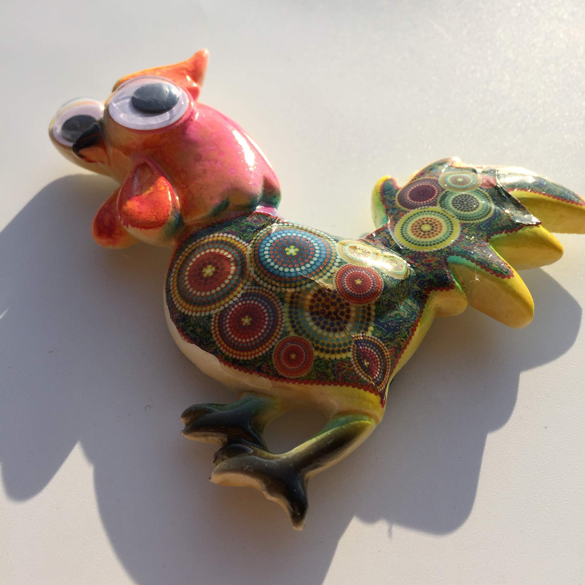 3D Rooster Cock Fridge Magnet Tourist Souvenirs Resin Magnetic Refrigerator Magnet Home & Kitchen Decoration Collection Gift - Image 2