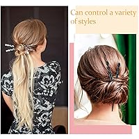 Vista 3 de 12 palillos de acetato para el cabello, palillos de pelo con estampado de leopardo, palillos chinos vintage, accesorios de peinado para mujeres, 6