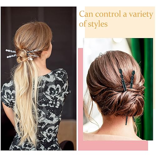 Miniatura 3 de 12 palillos de acetato para el cabello, palillos de pelo con estampado de leopardo, palillos chinos vintage, accesorios de peinado para mujeres, 6