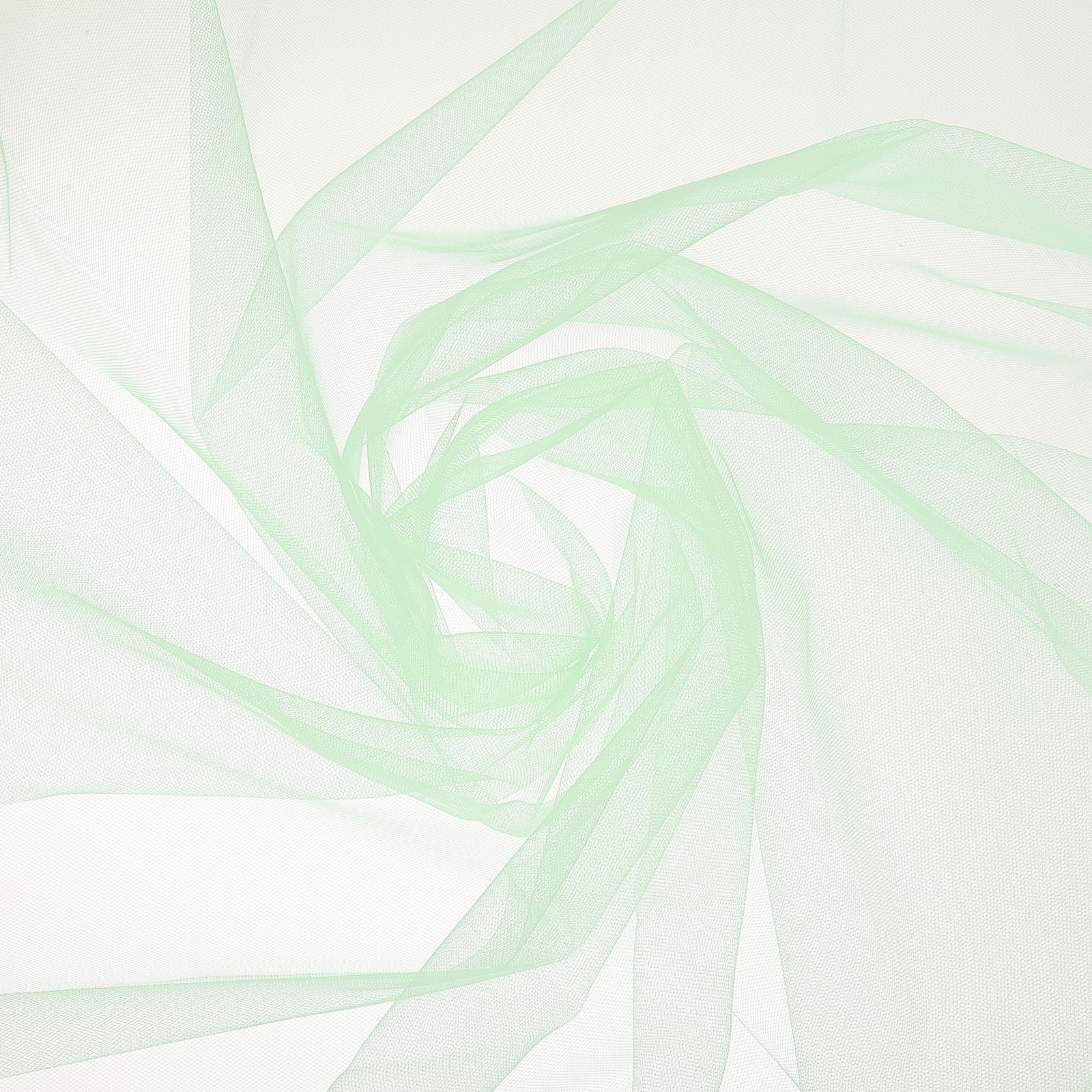 sourcing map Light Green Sheer Organza Fabric, 6 Yards x 30 Inches Solid Soft Sheer Fabric by the Yard for Wedding Arch Draping Backdrop Decoration Ceiling Decor Bed Curtains DIY Sewing — image 1
