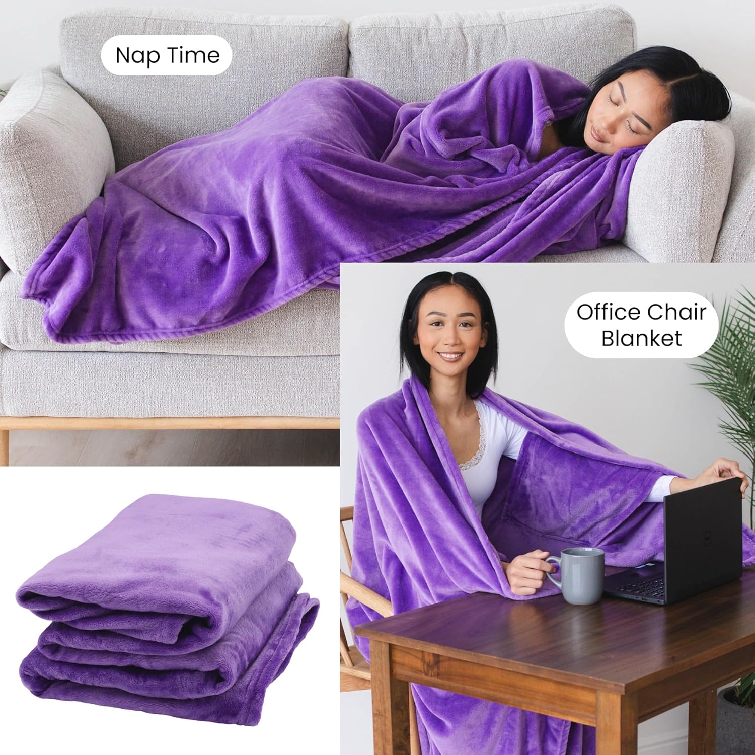 Wearable Blankets for Women, Adult Wearable Blanket Men, Valentine's Day Gifts for Her, Wife Birthday Gift Ideas - Image 4