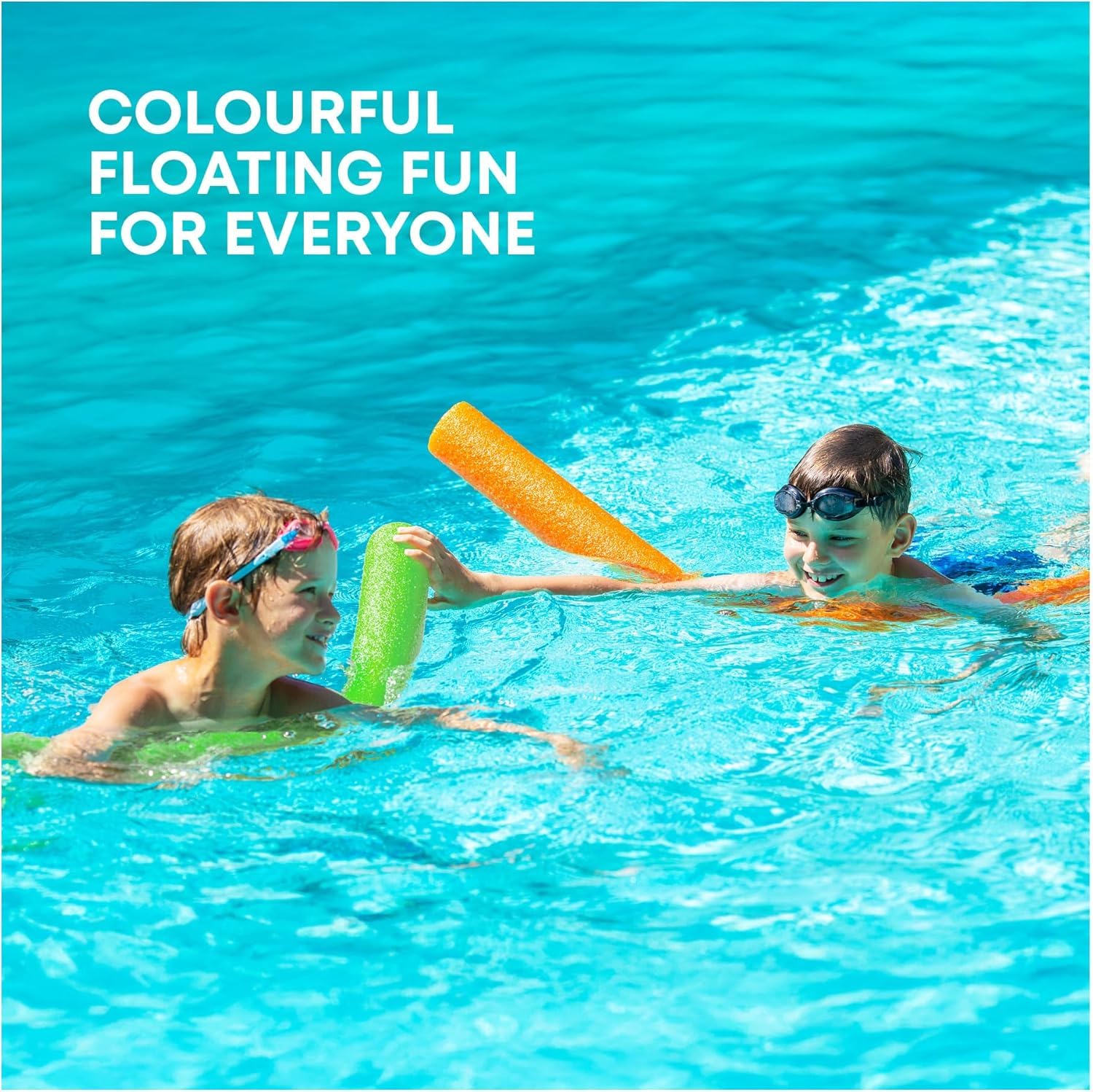Schwimmbad-Nudeln, flexible Schaumstoff-Schwimmhilfen für Erwachsene und Kinder, Mehrzweck-Schwimmtraining und lustige schwimmende Nudeln für Pools, 9 Stück