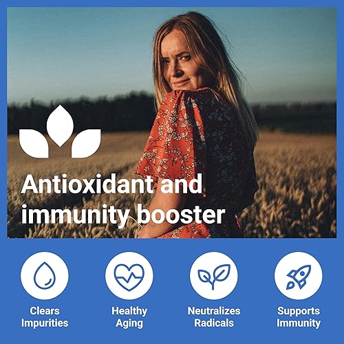 Miniatura 3 de Luma Nutrition Suplemento premium de glutatión - 500 mg - L-glutatión - Soporte antioxidante - Reducido - Soporte hepático - 60 cápsulas