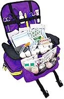 Vista 7 de Lightning X pequeño botiquín de primeros auxilios para paramédicos EMT, con kit de trauma A Azul marino