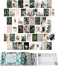 70 Pcs Wall Collage Kit Aesthetic Pictures, 4x6 Inch Vintage Aesthetic Room Decor Boho Wall Decor Posters, Photo Collage Kit for Wall Aesthetic and Teens Girls Boys (Green)
